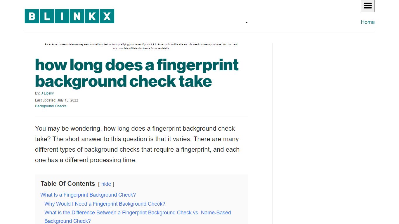 how long does a fingerprint background check take - Blinkx